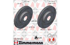 Brzdový kotouč ZIMMERMANN 320.3819.53