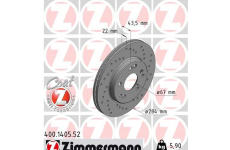 Brzdový kotouč ZIMMERMANN 400.1405.52