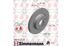 Brzdový kotouč ZIMMERMANN 400.1424.20