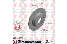 Brzdový kotouč ZIMMERMANN 400.1437.52