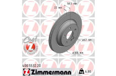 Brzdový kotúč ZIMMERMANN 400.5532.20