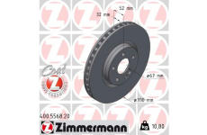 Brzdový kotúč ZIMMERMANN 400.5568.20