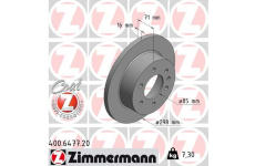 Brzdový kotúč ZIMMERMANN 400.6477.20