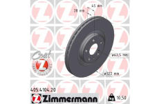 Brzdový kotouč ZIMMERMANN 405.4104.20