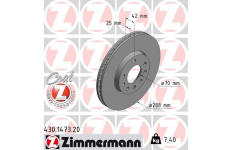 Brzdový kotouč ZIMMERMANN 430.1473.20