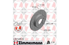 Brzdový kotúč ZIMMERMANN 430.1485.52