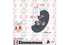 Brzdový kotouč ZIMMERMANN 430.2608.20