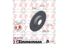 Brzdový kotouč ZIMMERMANN 430.2611.52