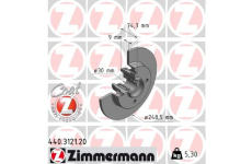 Brzdový kotúč ZIMMERMANN 440.3121.20