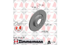 Brzdový kotouč ZIMMERMANN 440.3140.20