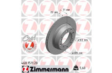 Brzdový kotouč ZIMMERMANN 460.1511.20