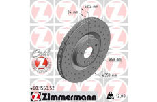 Brzdový kotúč ZIMMERMANN 460.1553.52