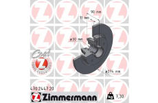 Brzdový kotúč ZIMMERMANN 470.2447.20