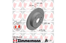 Brzdový kotúč ZIMMERMANN 590.2845.20