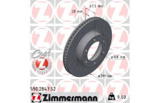 Brzdový kotouč ZIMMERMANN 590.2847.52