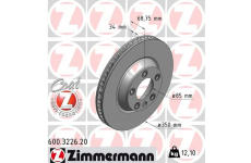 Brzdový kotúč ZIMMERMANN 600.3226.20