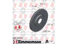 Brzdový kotúč ZIMMERMANN 600.3265.52