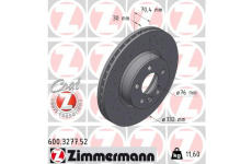 Brzdový kotouč ZIMMERMANN 600.3277.52