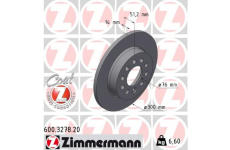 Brzdový kotúč ZIMMERMANN 600.3278.20