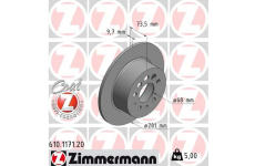 Brzdový kotouč ZIMMERMANN 610.1171.20