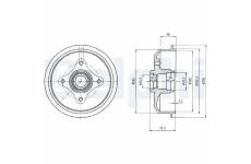 Brzdový buben DELPHI BF109
