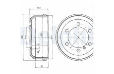Brzdový buben DELPHI BF133