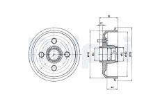Brzdový buben DELPHI BF229