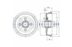 Brzdový buben DELPHI BF230
