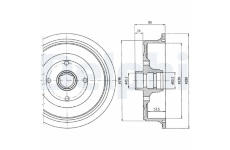 Brzdový buben DELPHI BF284