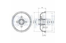 Brzdový buben DELPHI BF293