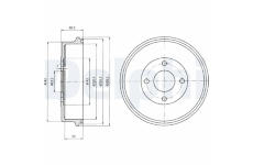 Brzdový buben DELPHI BF314