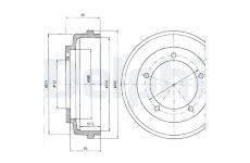 Brzdový buben DELPHI BF316