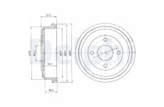 Brzdový buben DELPHI BF369