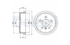 Brzdový buben DELPHI BF395