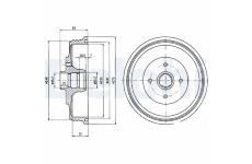Brzdový buben DELPHI BF430