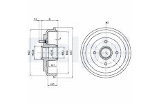Brzdový buben DELPHI BF487