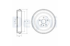 Brzdový buben DELPHI BF653