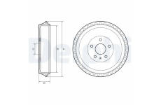 Brzdový buben DELPHI BF662