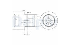 Brzdový kotúč DELPHI BG2202