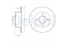 Brzdový kotouč DELPHI BG2343