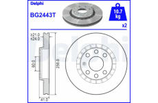 Brzdový kotúč DELPHI BG2443T