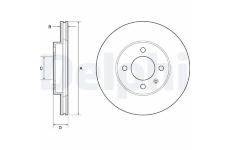 Brzdový kotúč DELPHI BG2455C