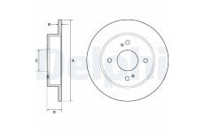 Brzdový kotouč DELPHI BG2634