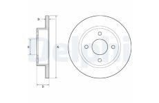 Brzdový kotouč DELPHI BG2683