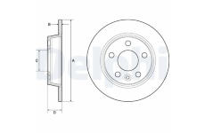 Brzdový kotúč DELPHI BG3026