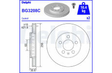 Brzdový kotouč DELPHI BG3208C