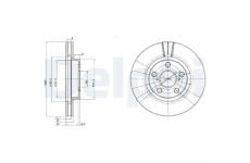 Brzdový kotouč DELPHI BG3347C