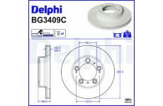 Brzdový kotouč DELPHI BG3409C