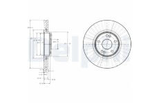 Brzdový kotúč DELPHI BG3688
