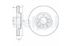 Brzdový kotouč DELPHI BG3713